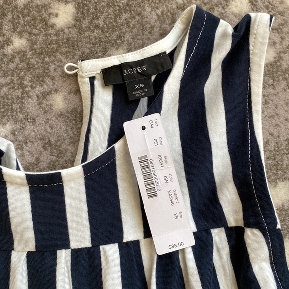 J. Crew tiered striped dress size XS NEW! - Picture 2 of 5